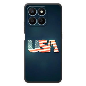Чехол Флаг USA для Huawei Honor 400 Smart