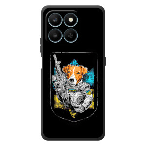 Чехол с принтом для Huawei Honor 400 Smart (Патрон Воин)