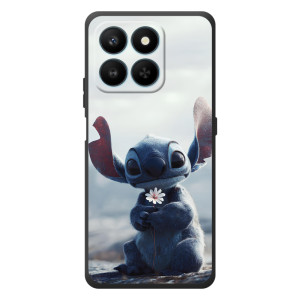 Чехол с рисунком Стич для Huawei Honor 400 Smart – Стич с цветочком