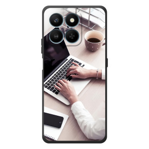 Силиконовый бампер (Работники) на Huawei Honor 400 Smart – Офисный работник
