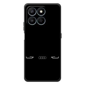Силиконовый бампер с картинкой машины на Huawei Honor 400 Smart (Силует Audi)