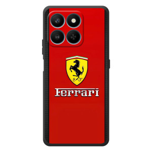 Силиконовый бампер с картинкой машины на Huawei Honor 400 Smart (Ferrari Logo)