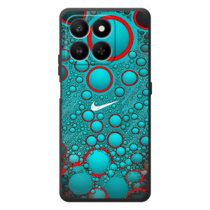 Силиконовый Чехол на Huawei Honor 400 Smart с картинкой Nike (Найк зеленый)