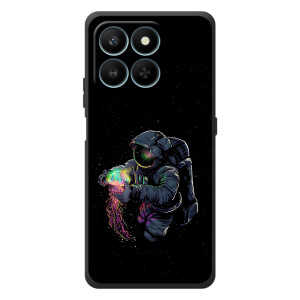 Силиконовый Чехол с принтом "Космонавты" на Huawei Honor 400 Smart – В руках земля