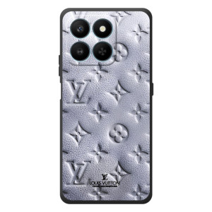 Текстурный Чехол Louis Vuitton для Хуавей Хонор 400 Смарт (Белый ЛВ)