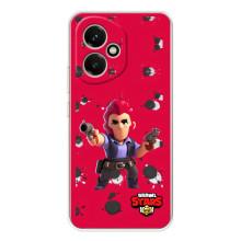 Бампер (ТПУ) з принтом Brawl Stars на Модель телефона "Huawei Honor 400" українськими буквами та цифрами буде виглядати так: **Хуавей Гонор 400**. (Кольт на червоному)