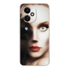 Бампер з зображенням Котиків для Модель телефона "Huawei Honor 400" українськими буквами та цифрами буде виглядати так: **Хуавей Гонор 400**. (Жінка кішка)