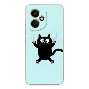 Чехол с принтом для Huawei Honor 400 (AlphaPrint) Модные коты
