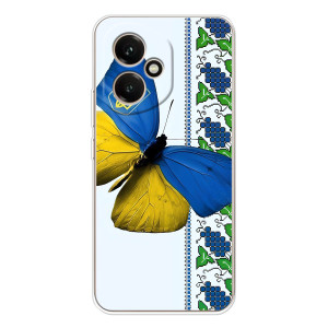 Чехол с Украинской символикой на Huawei Honor 400 можно записать русскими буквами и цифрами как: Хуавей Онор 400. – Бабочка