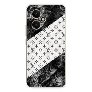 Чехол Стиль Louis Vuitton на Huawei Honor 400 – LV на белом