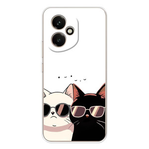 Чехол с рисунком кот на Huawei Honor 400
