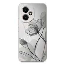 Чохол з квітковим принтом на Модель телефона "Huawei Honor 400" украинськими буквами та цифрами буде виглядати так: "Хуавей Хонор 400". (Чорні квіти)