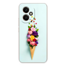Чехлы с тематикой "ЦВЕТЫ" на Huawei Honor 400 (Цветок-мороженное)