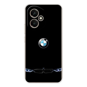 Силіконовий бампер з картинкою машини на Huawei Honor 400 – Чорний BMW