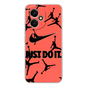 Силиконовый Чехол Nike Air Jordan на Huawei Honor 400 можно записать русскими буквами и цифрами как: Хуавей Онор 400. – Just Do It