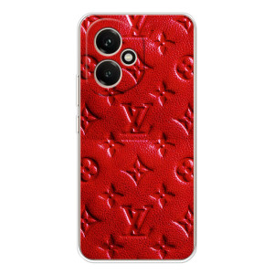 Текстурный Чехол Louis Vuitton для Huawei Honor 400 можно записать русскими буквами и цифрами как: Хуавей Онор 400. (Красный ЛВ)