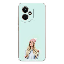 Силіконовый Чохол на Huawei Honor 400 з картинкой Модных девушек (В шапці)