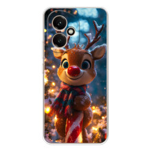 Яскравий чохол для Huawei Honor 400 з Зимові Оленята – Олень з шарфом