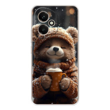 Друкований чохол 'Звірята з кавою' для Huawei Honor 400 – Мішка з кавою