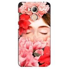 Чехлы (ART) Цветы на Huawei Honor 6c Pro (VPrint) (Глаза в цветах)