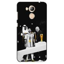 Чехлы для Huawei Honor 6c Pro (Leo чемпион) (AlphaPrint) (Месси в накидке)