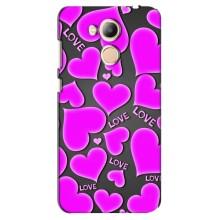 Чехлы для любимой на Хонор 6С Про (VPrint) (Pink hearts)