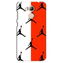 Чехлы для Huawei Honor 6c Pro - с картинкой JORDAN (AlphaPrint) (Лого Джордан)