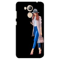 Чохол з картинкою Модні Дівчата Huawei Honor 6c Pro (Дівчина з телефоном)