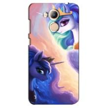 Чехол для Хонор 6С Про - (Единорожки - Новинки) (AlphaPrint) (Единорожки)