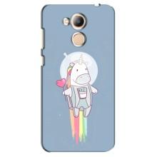 Чехол Unicorn на Huawei Honor 6c Pro (Единорог космонавт)