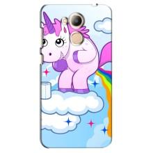 Чехол Unicorn на Huawei Honor 6c Pro (Радуга единорожка)