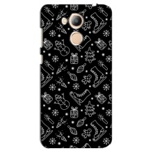 Новогодние, Праздничные Чехлы для Huawei Honor 6c Pro - 2024 год (Новогодний фон)