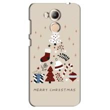 Рождественские Чехлы для Huawei Honor 6c Pro (VPrint) (Merry Christmas)