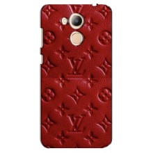 Текстурный Чехол Louis Vuitton для Хуавей Хонор 6С Про – Красный ЛВ
