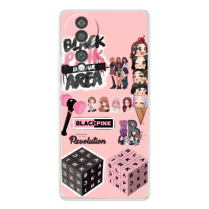 Чехлы с картинкой для Huawei Honor 70 – BLACK PINK коллаж