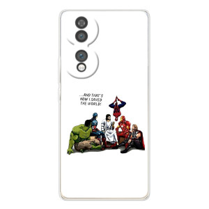Чехлы для Huawei Honor 70 (Для Христиан) – Иисус супергерой