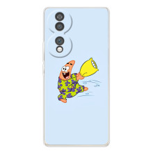 Чехлы с Патриком на Huawei Honor 70 (Патрик с подушкой)