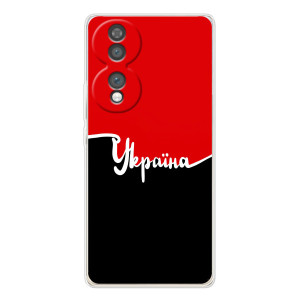 Чехлы УПА (Красно-Чёрный) на Huawei Honor 70 – Украина УПА