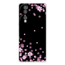 Чехол для Хайер Хоннор 70 - с принтом (Дизайнерские) (AlphaPrint) (Цветочки маленькие)