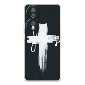 Чехол для Huawei Honor 70 (AlphaPrint) - (Христианские)