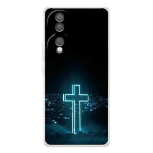 Чехол для Huawei Honor 70 (AlphaPrint) - (Христианские)