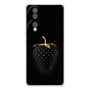 Чехол с изображением  вкусной еды для Huawei Honor 70 – Чёрная клубника