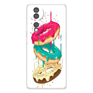 Чехол с изображением  вкусной еды для Huawei Honor 70 – Сочные пончики
