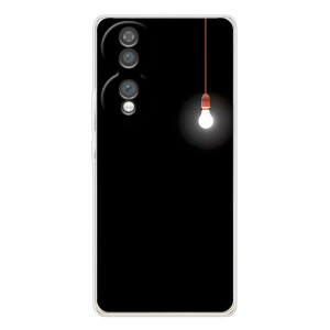 Чохол з картинками на чорному фоні для Huawei Honor 70 – Лампочка