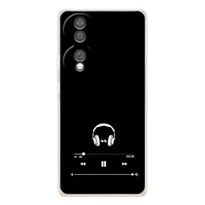 Чохол з картинками на чорному фоні для Huawei Honor 70 – Плеєр