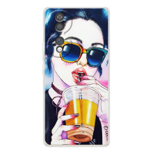 Чехол с картинкой Модные Девчонки Huawei Honor 70 (Девушка с коктейлем)