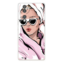 Чехол с картинкой Модные Девчонки Huawei Honor 70 (Девушка в халате)