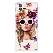 Чехол с картинкой Модные Девчонки Huawei Honor 70 (Девушка в очках)