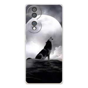 Чехол с Волком на Huawei Honor 70 – Волк и луна