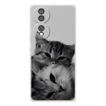 Чохол з малюнком кіт на Huawei Honor 70 (Пара котів)